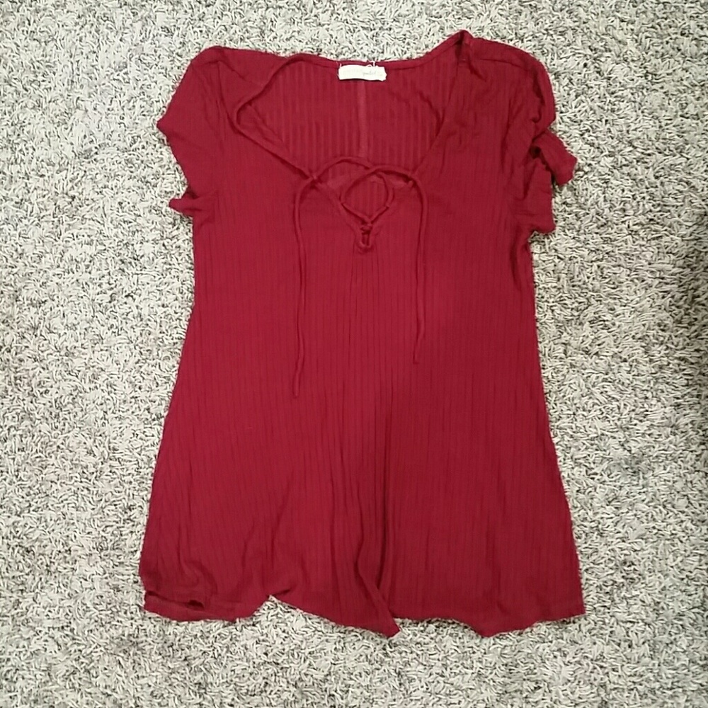 Burgendy Shirt